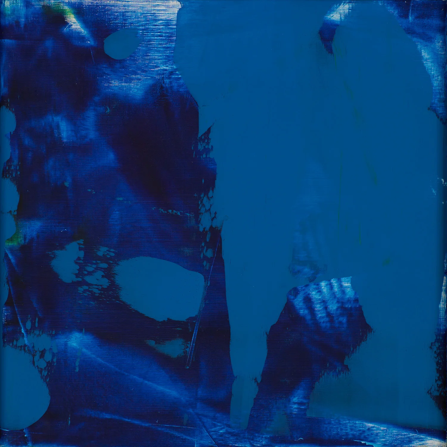 SHOWERY oil and cold wax on wood panel 16” x 16” 2012