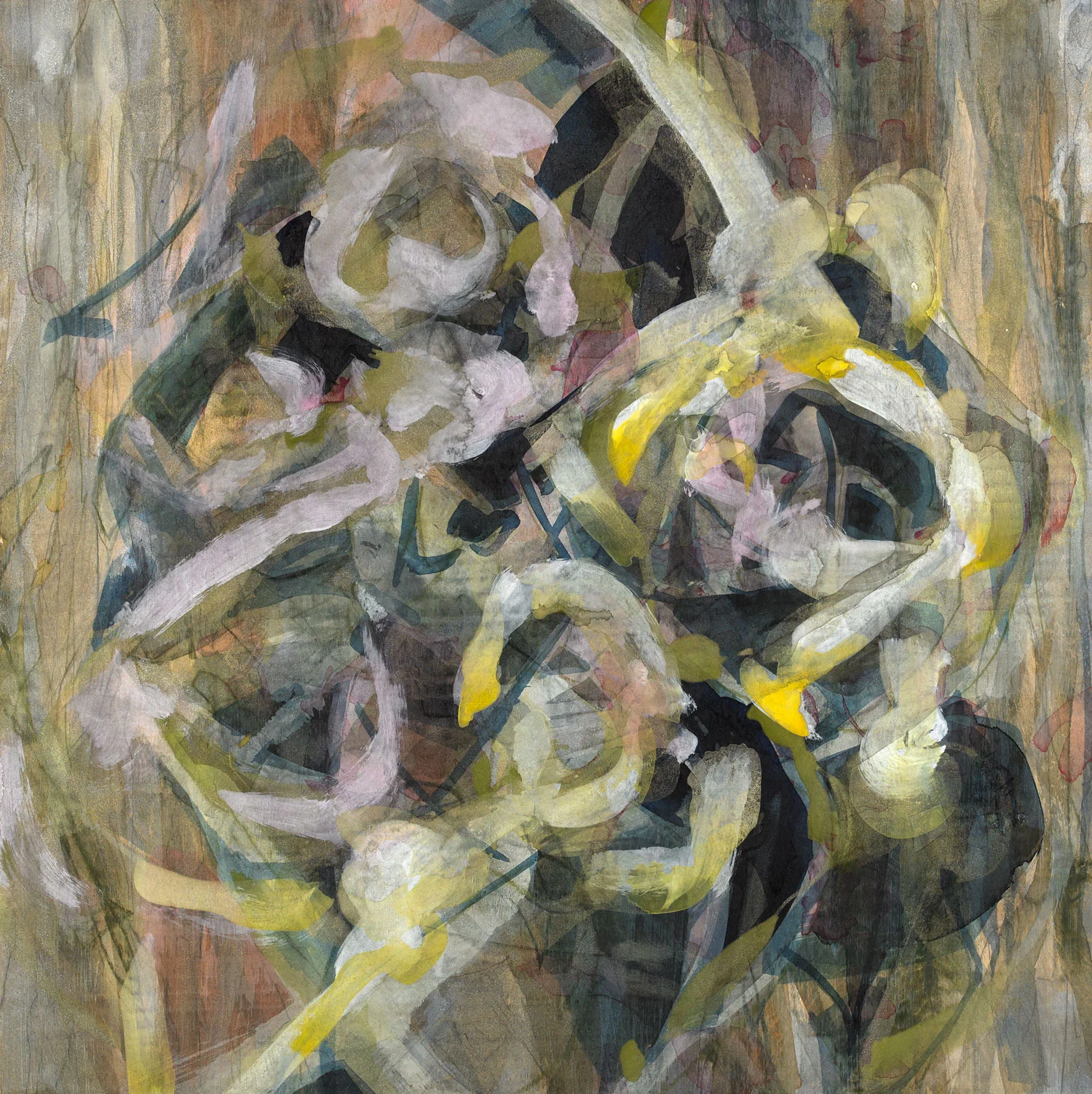 CALYX acrylic and graphite on wood 36” x 36” 2015 SOLD