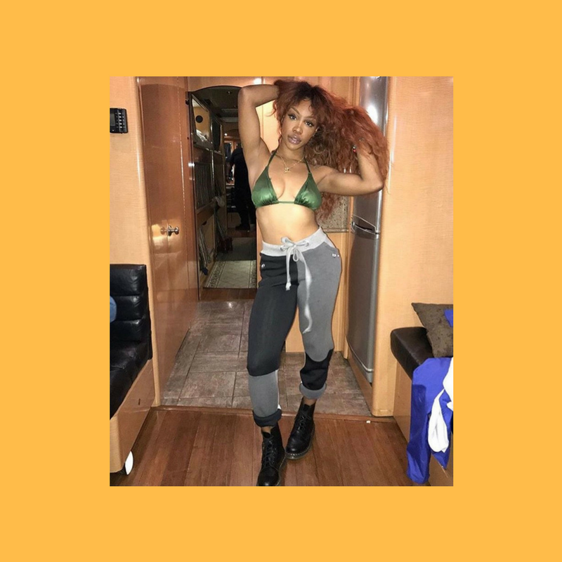 ETB SIDEXSIDE JOGGERS ON SZA
