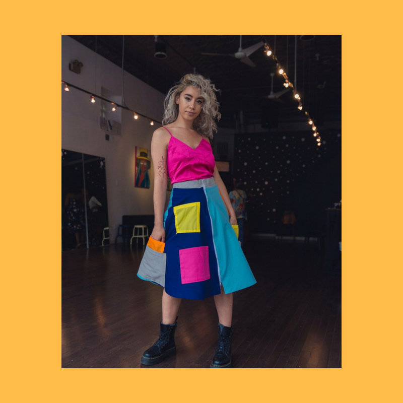 hailey losselyong in custom etb skirt