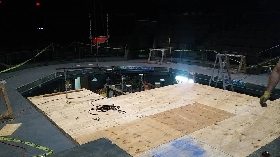Rebuild of Trapped Stage Floor at the Tatum Theatre-Dept. of Theatre USM