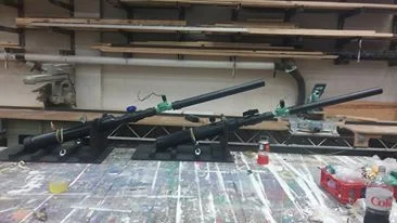 Completed Confetti Cannons--Electrically Triggered