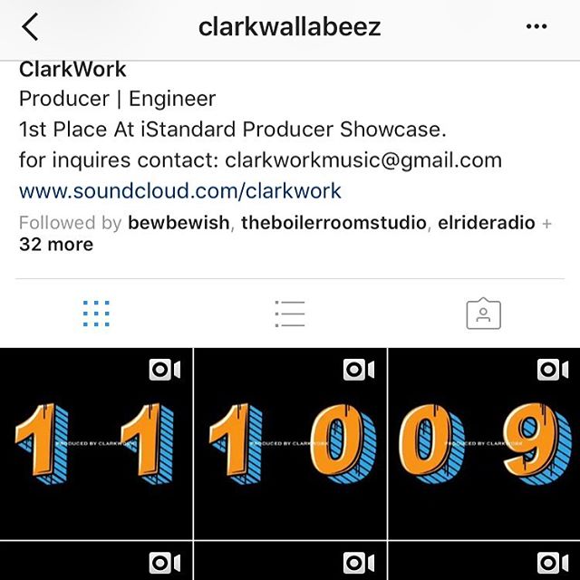 The boy @clarkwallabeez steady workin... you know who to call for that 🔥 #ClarkWork #StashSpotEnt #ClarkWorkYouAGenius
