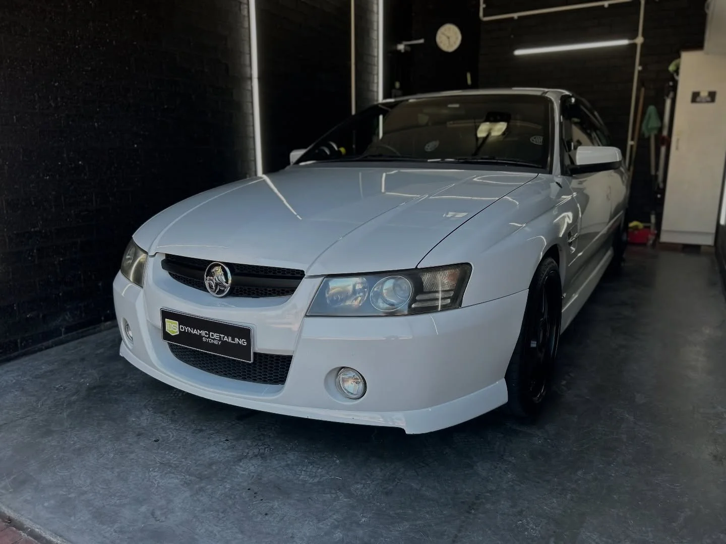 Holden Commodore SS. Paint correction &amp; ceramic coating. 

This SS came in lacking all gloss due to oxidation across the whole car. We were able to remove all the oxidation and reveal the gloss that had been hiding beneath. Protecting the finish 