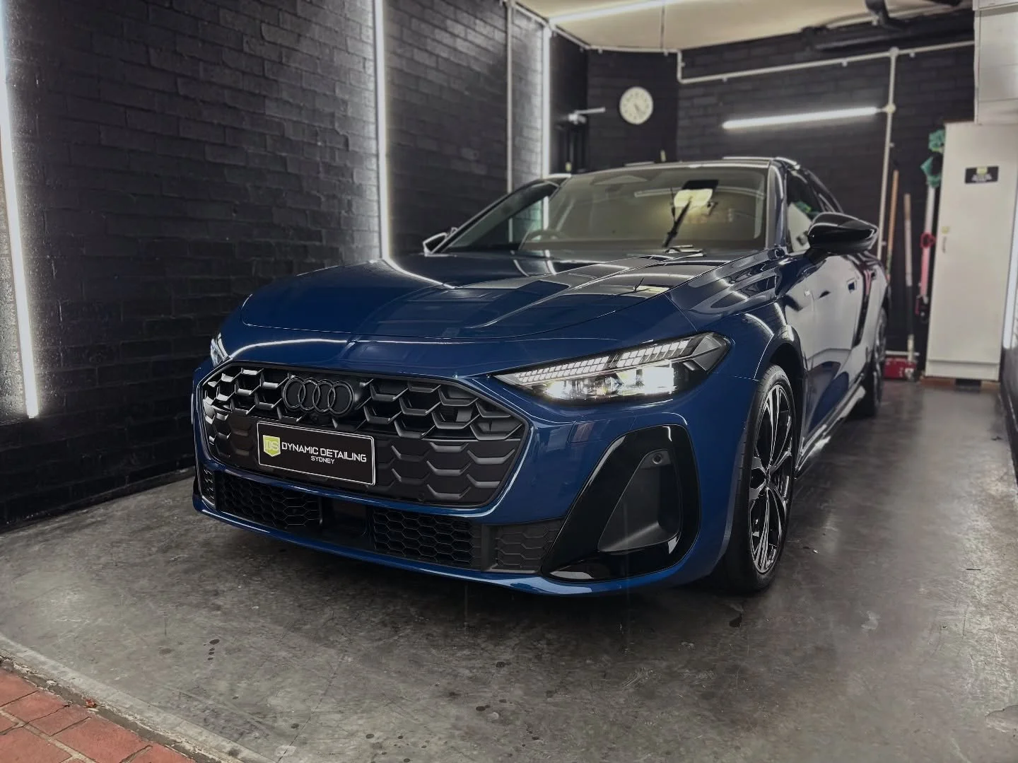 Audi A5- Graphene Coating Package. 

Our client wanted to protect the beautiful Ascari Blue paintwork of his new A5. Being one of those colours that can&rsquo;t be fully justified on camera, the depth, clarity and various colours in this paintwork ar