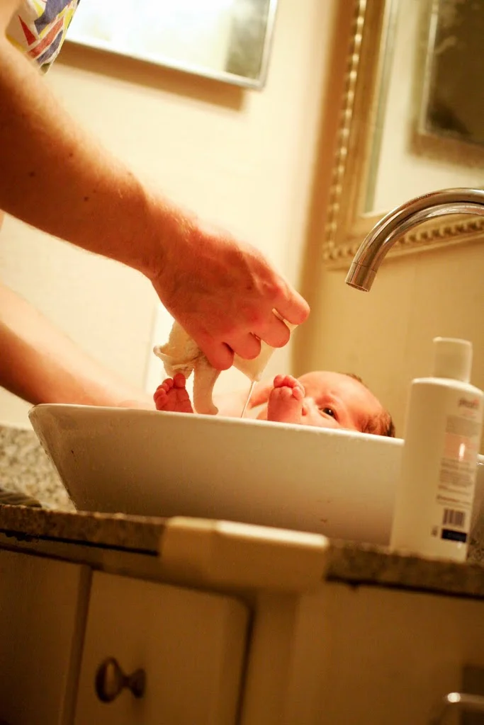 Bath Time at the Burkes