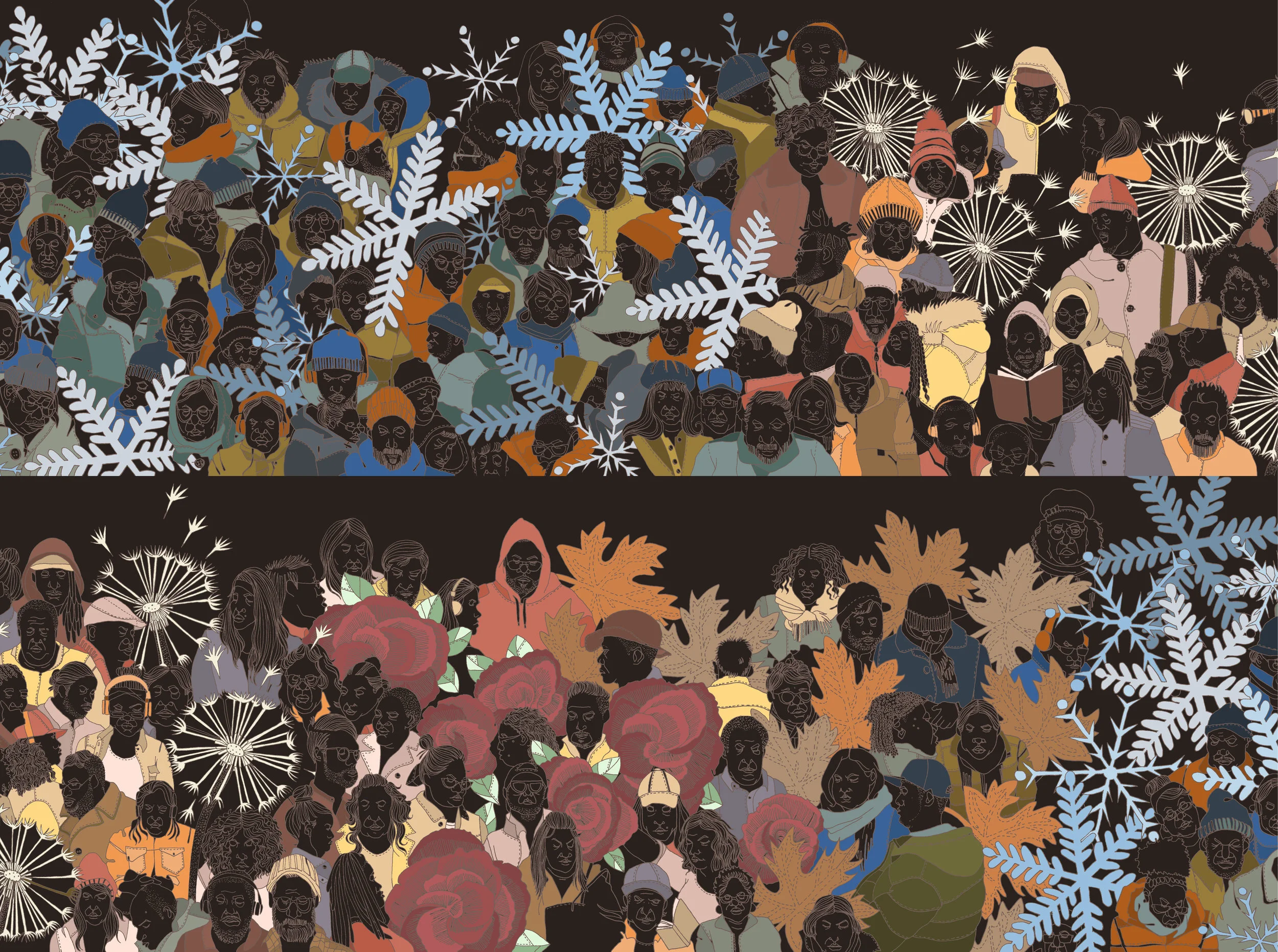 All Year Round -MTA Arts & Design Art Commission Finalist (May 2017) I was a finalist for a MTA Arts & Design Percent for Art commission. My design titled All Year Round was not chosen but it was a great experience to present my work to the board.