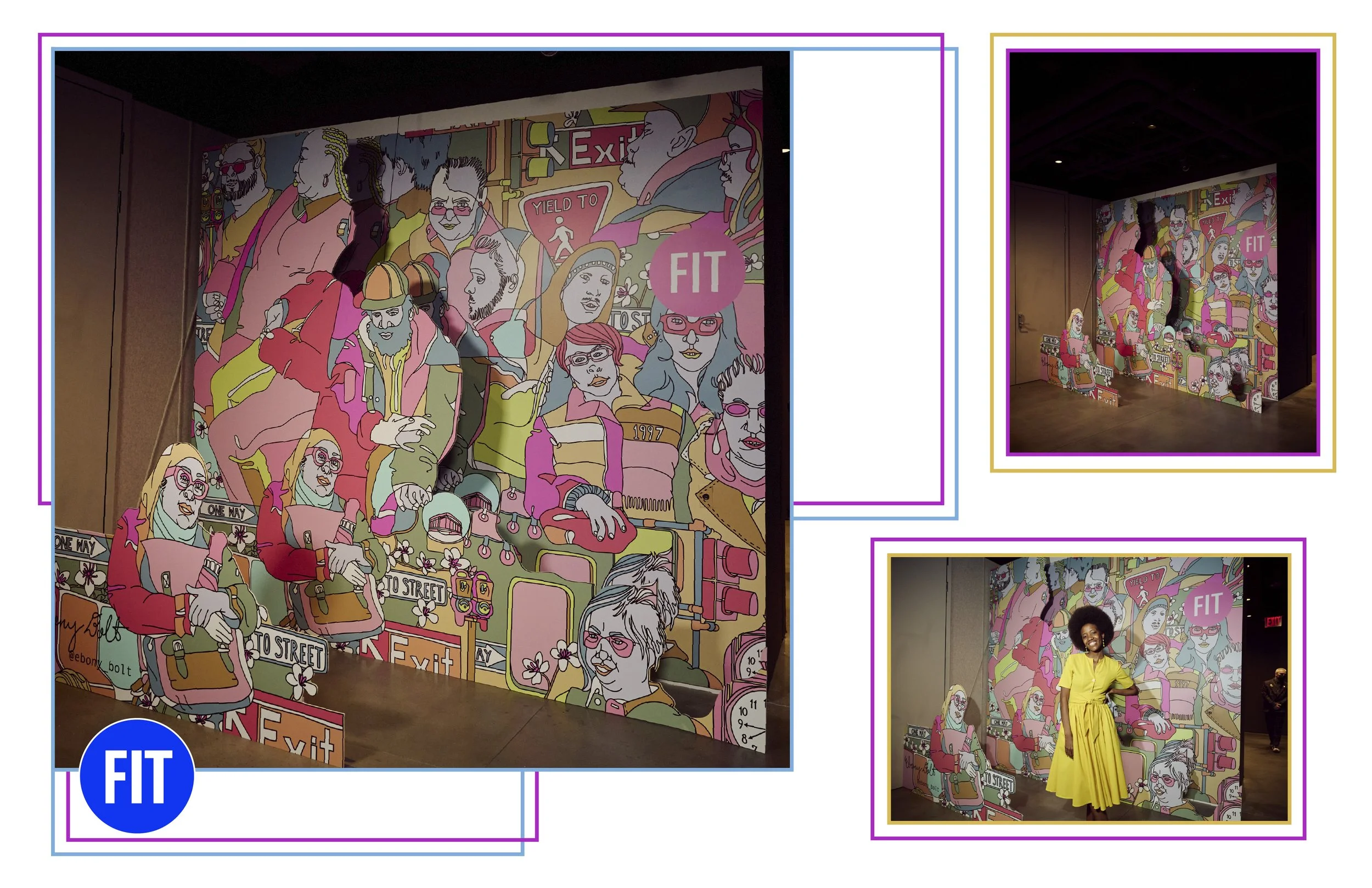 Artwork, Holiday in Spring , used in the Photo Moment Space for the FIT Gala April 2022 . Project in collaboration with the Strategic Philanthropy team through the FIT Foundation.