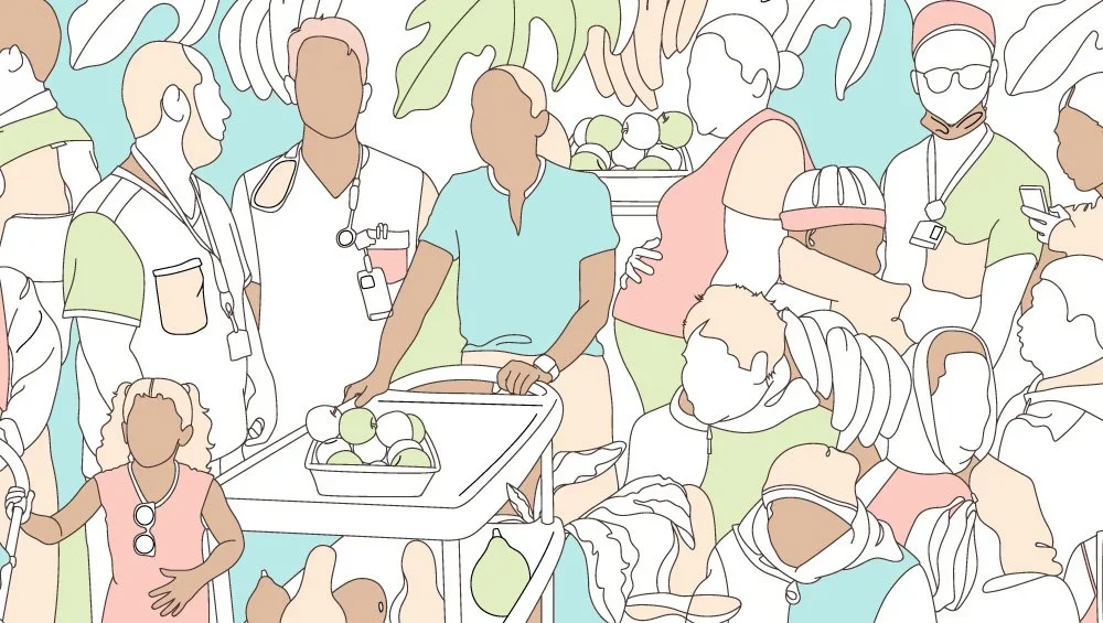 Healing For All (Section of Larger Print)