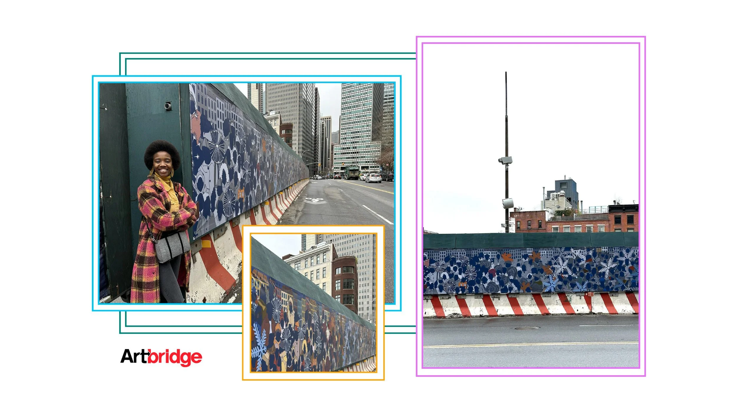 All Year Round for South Street , featured on construction sheds at 250 Water Street in collaboration with Artbridge and the Seaport NYC April 2024 - Present