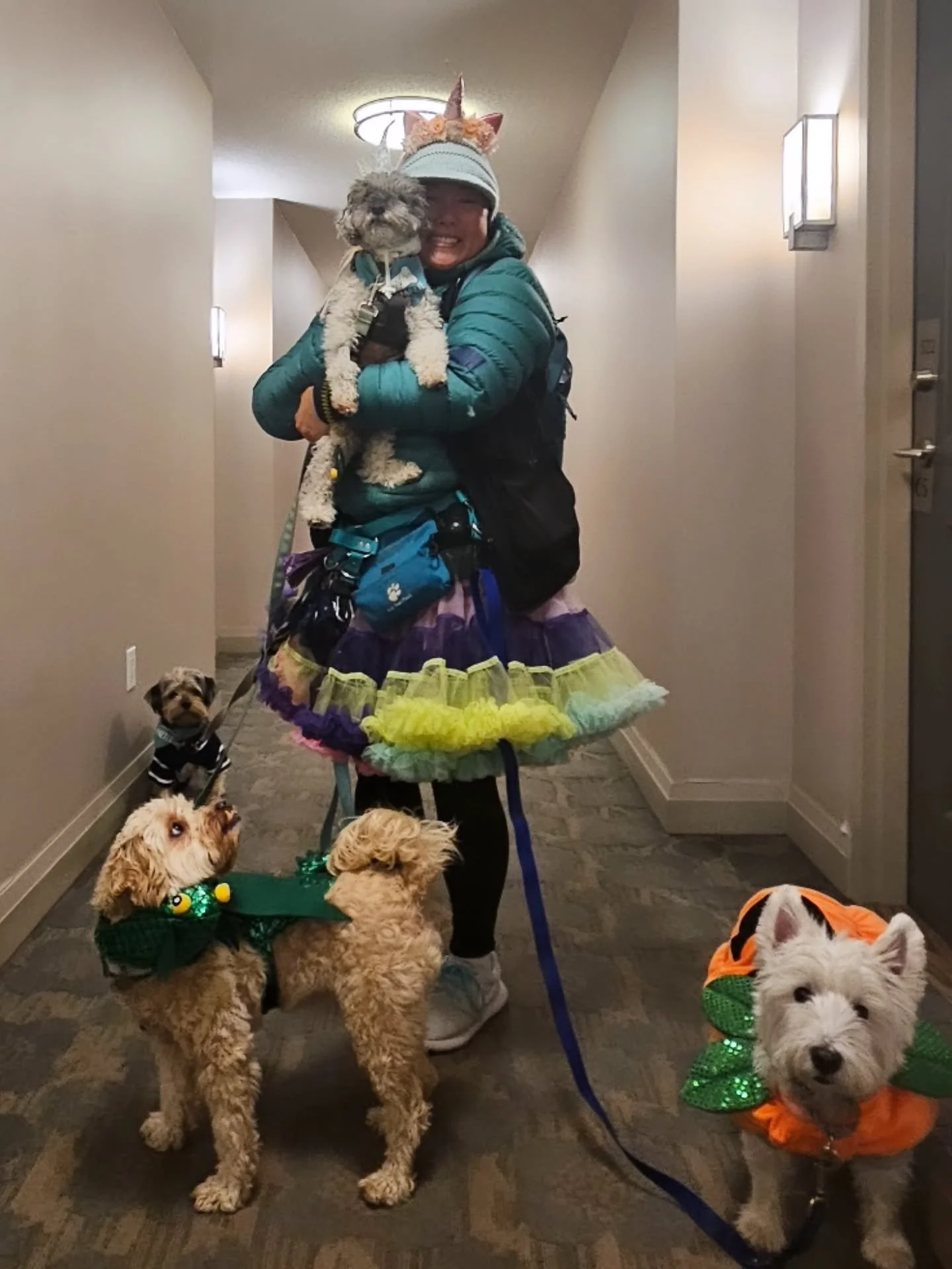 im so annoyed I couldnt snap a photo of rob in his costume too lol...so i think im a unicorn/Betsey Johnson vibe.