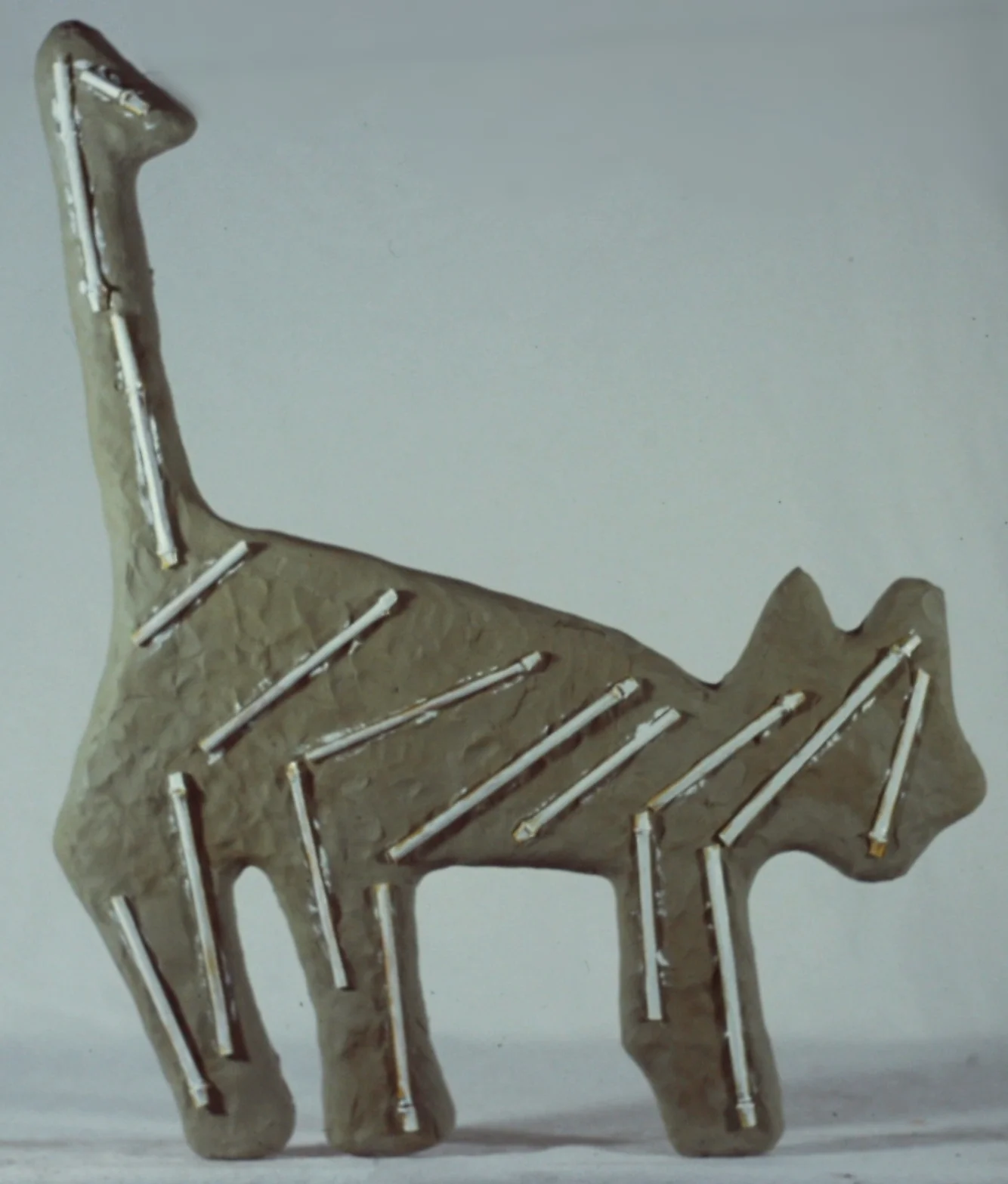 green with white bones