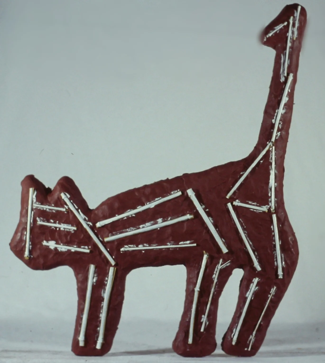 brown with white bones