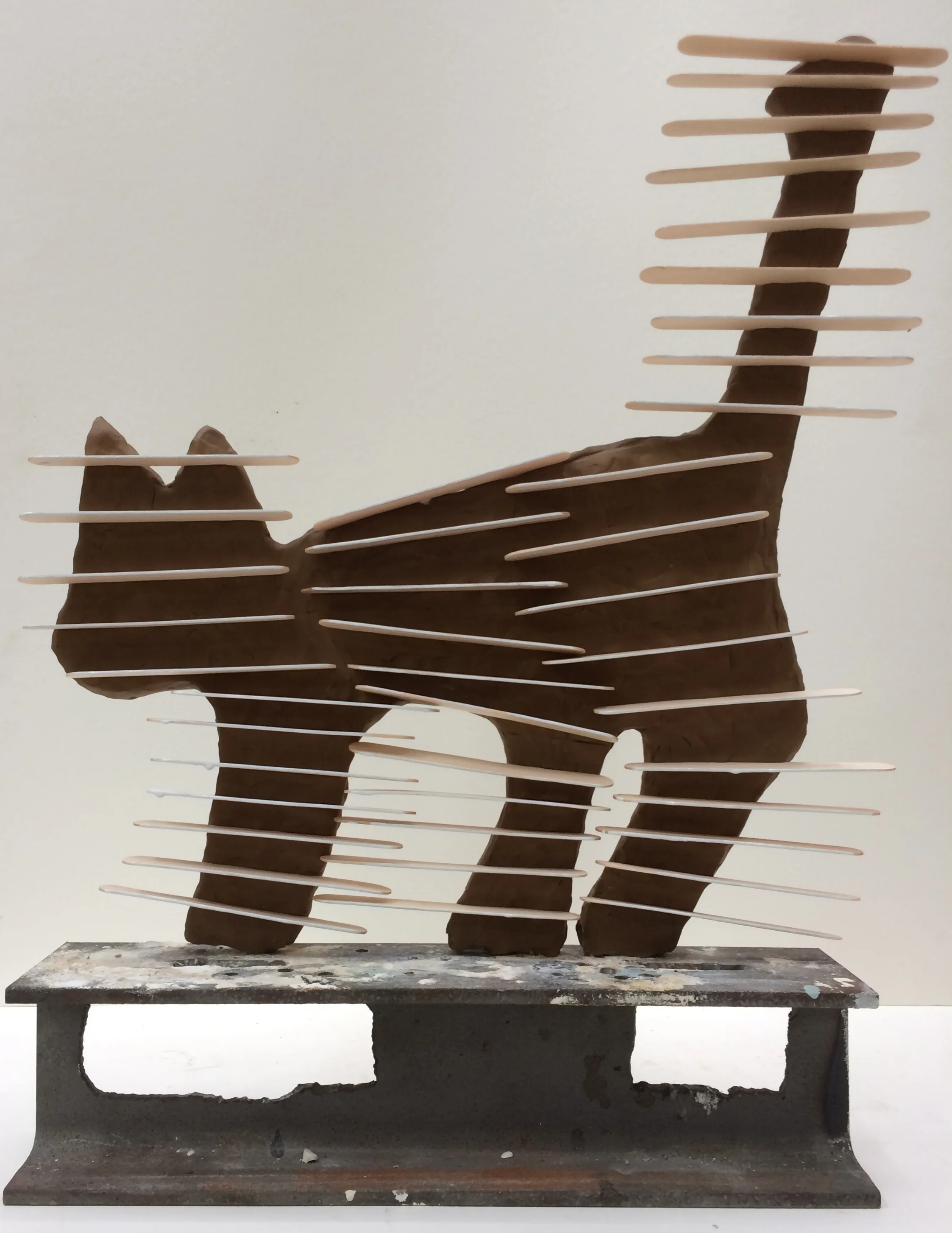 white edged horizontal brown