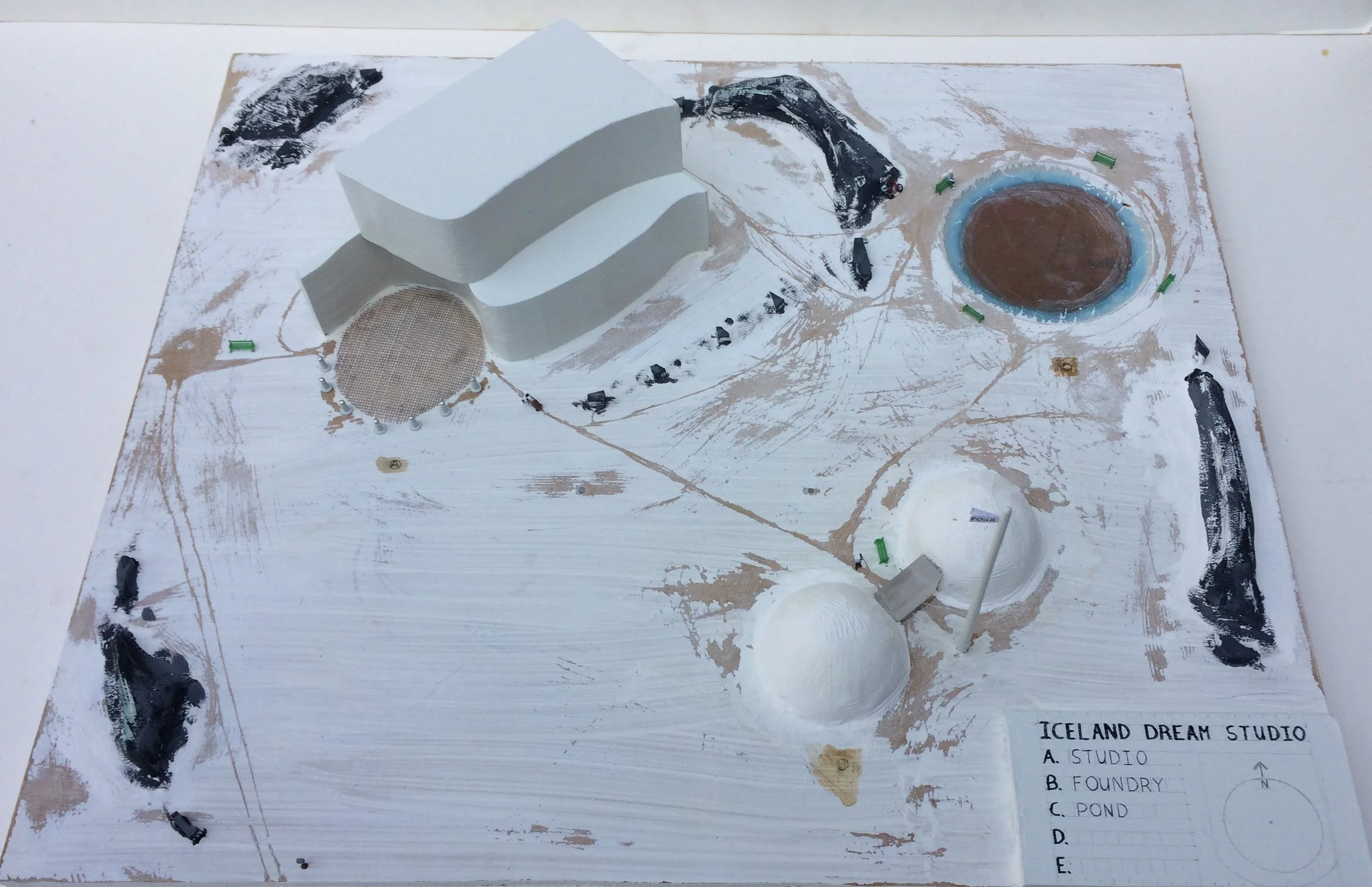 overhead looking northward