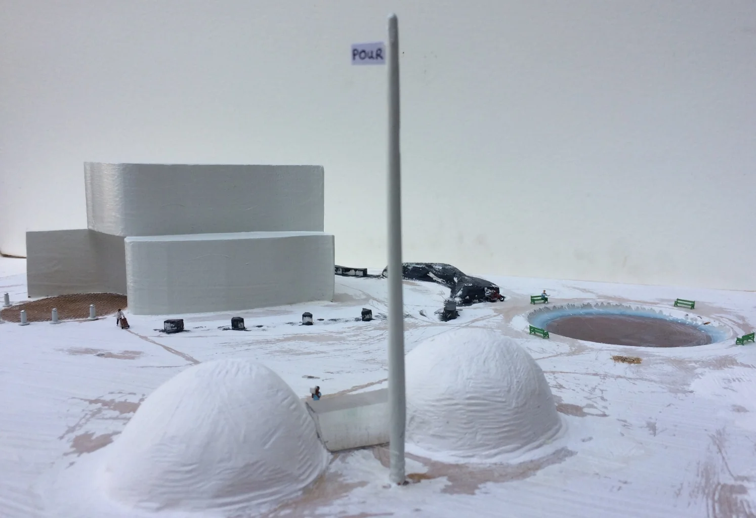 looking westward from foundry