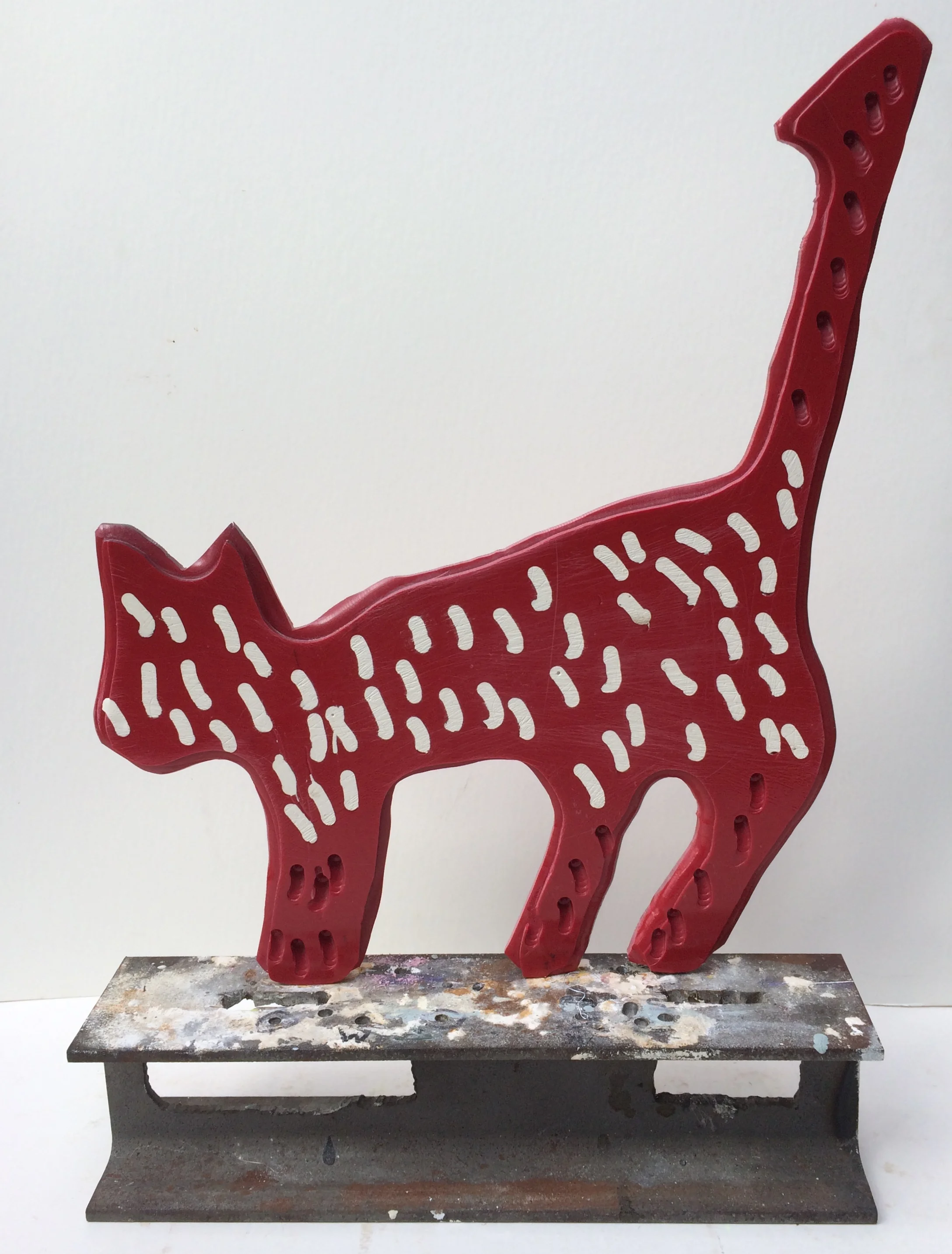 plane of white and red