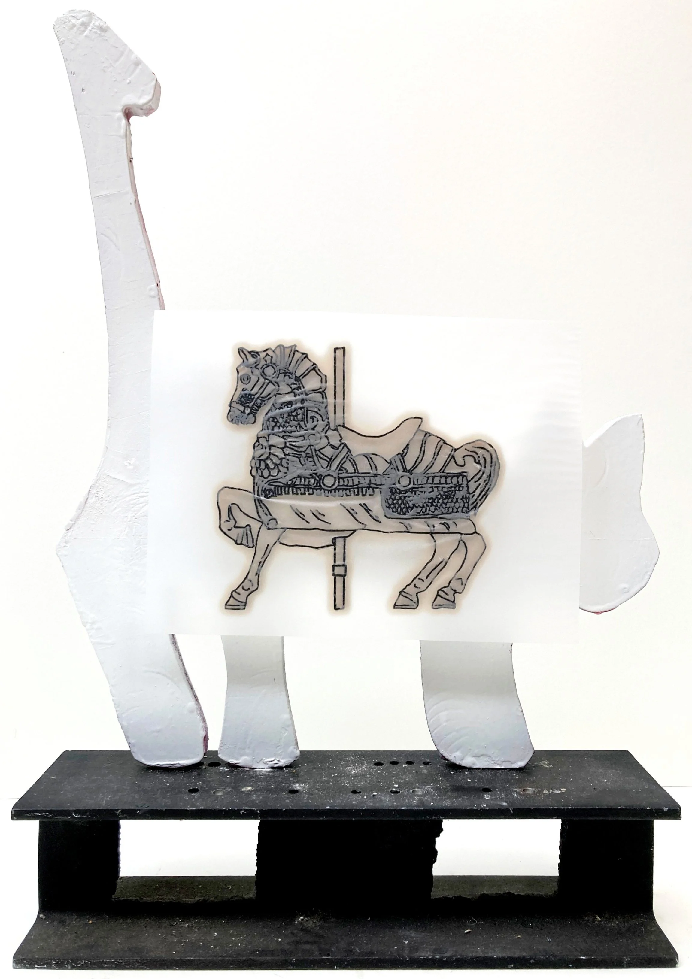 armored horse backside of romance