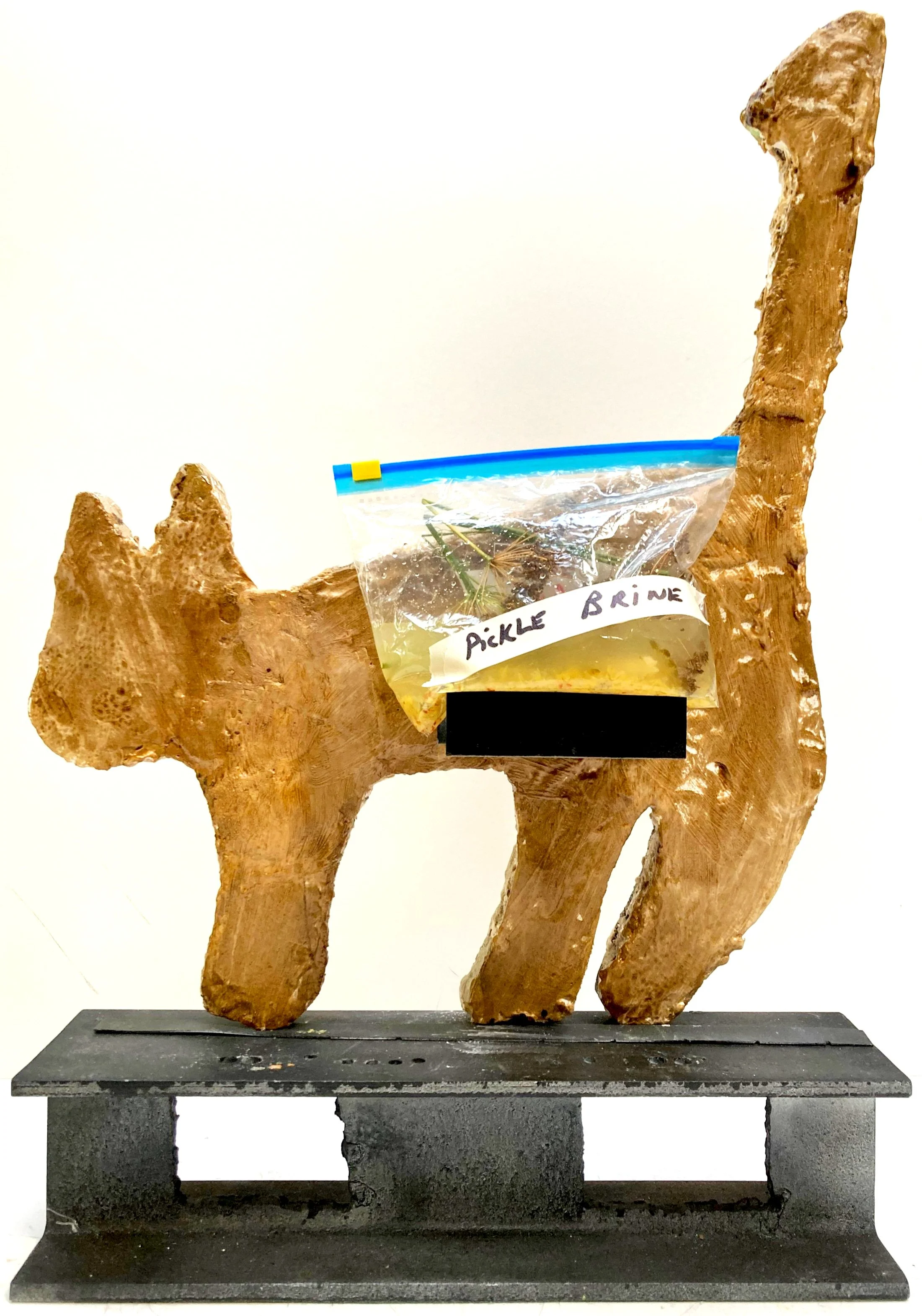 Brian worked in paint and patina