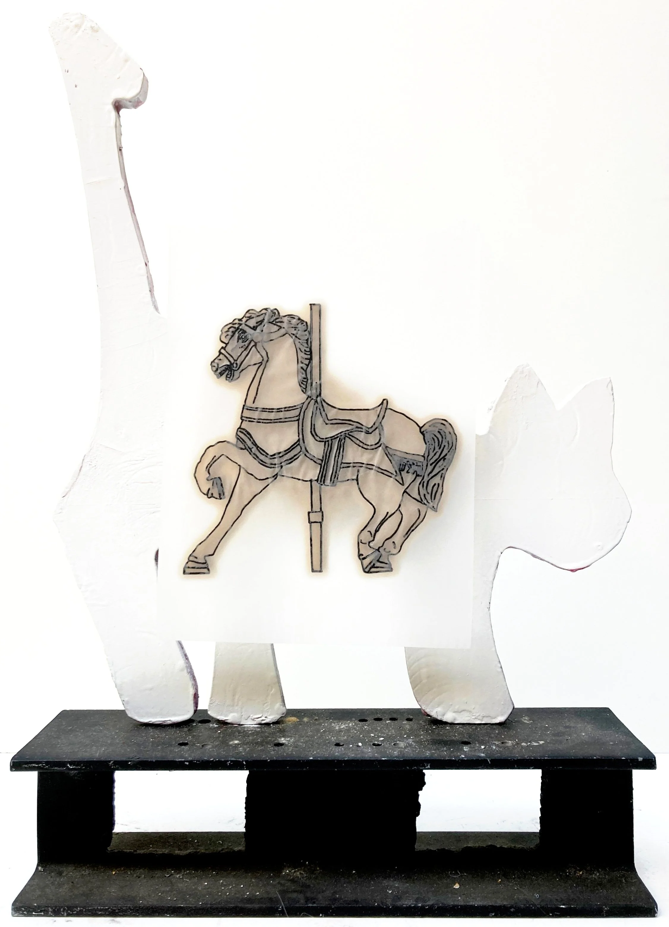 military horse backside of romance