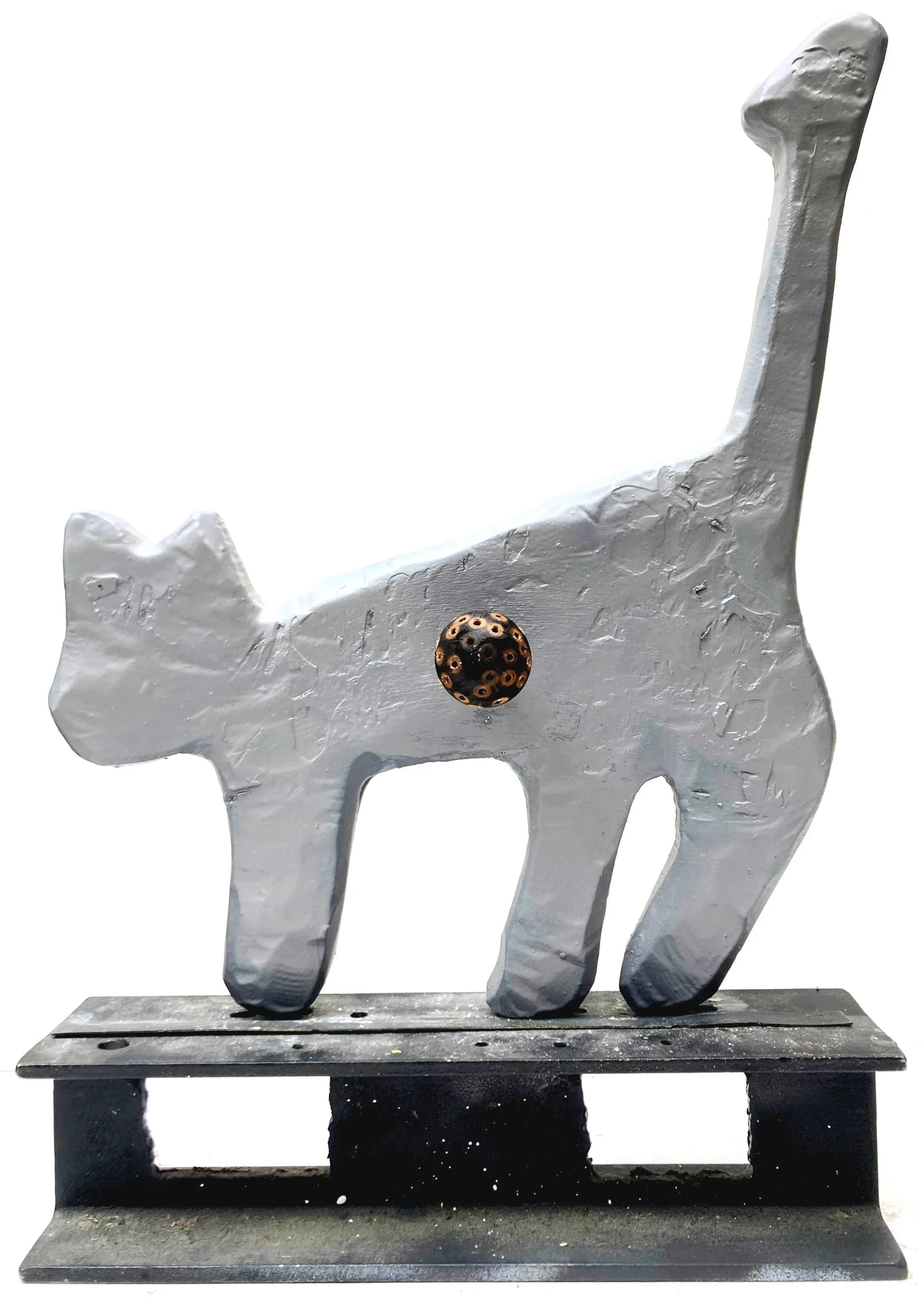 scorched wood sphere with rivets removed 