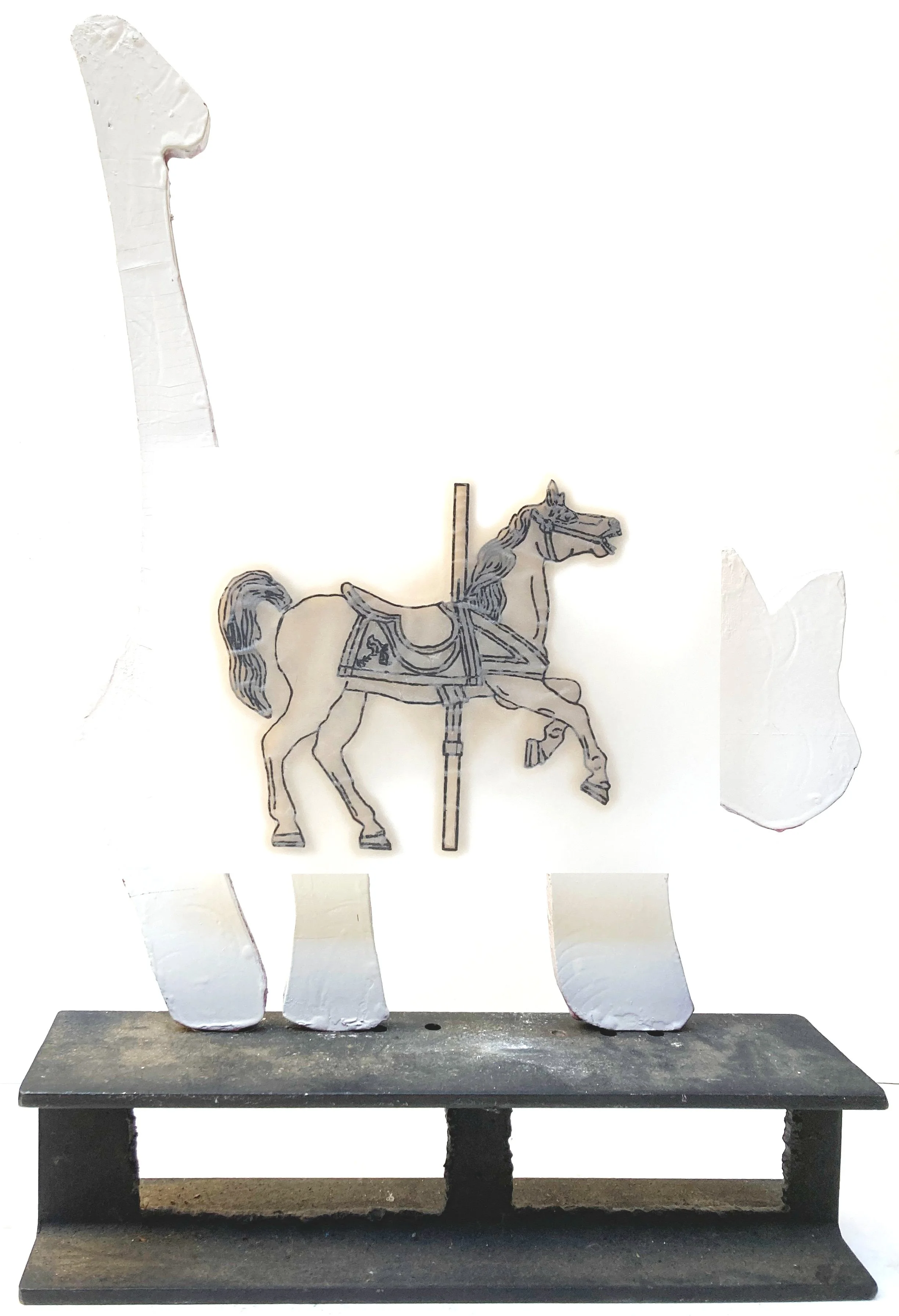 prancer with brown saddle romance