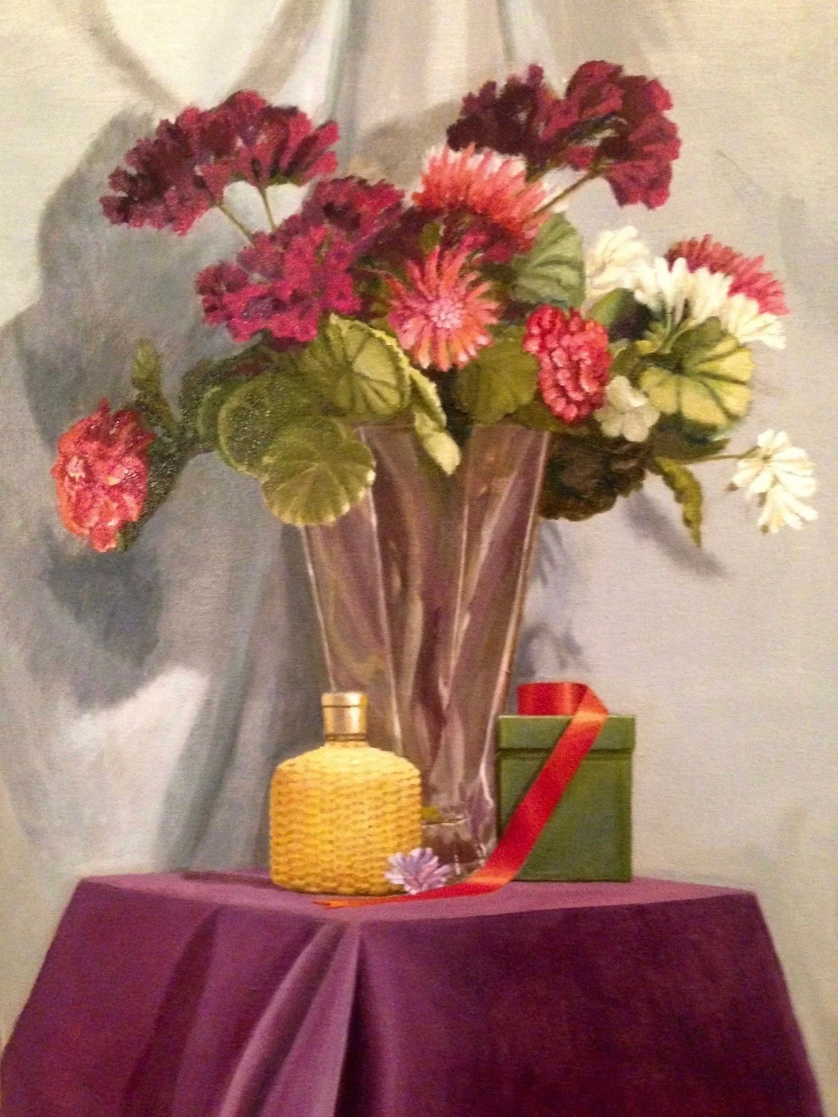 Flask and Flowers