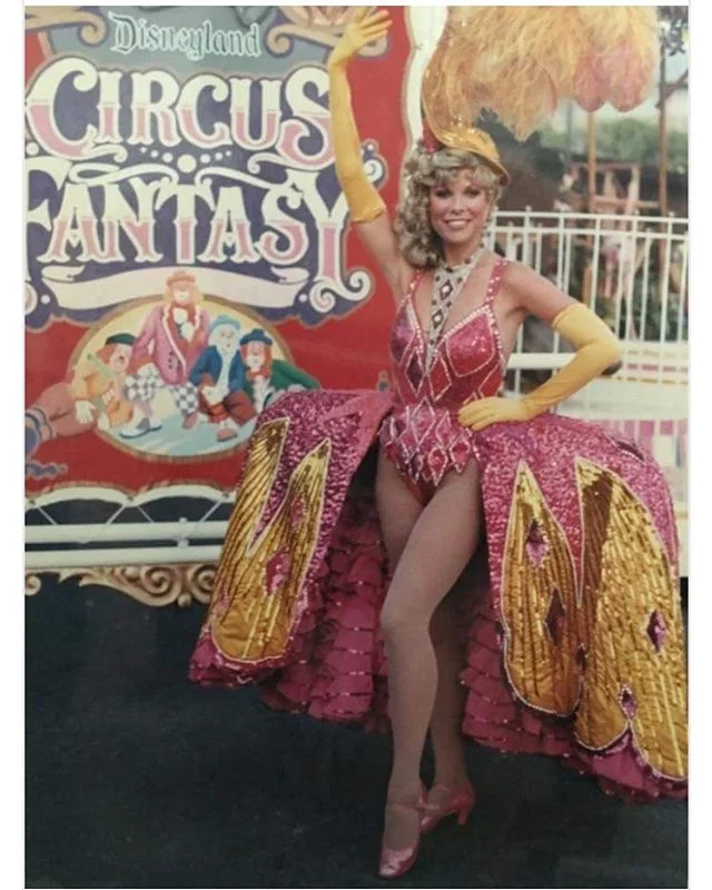 Thought I&rsquo;d post some circus inspiration. This is my younger sister a few years back- she was in the &lsquo;Circus Fantasy&rsquo; parade at Disneyland. Even though she actually has worked in different circus companies- Disneyland had their own 