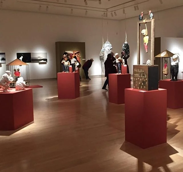 Last night I visited the opening reception of the 76th Scripps College Ceramic Annual show.
So many fantastic pieces of ceramic art were on display and so many wonderful artists and friends were there. Congratulations to Wesley Anderegg and Stan Wels