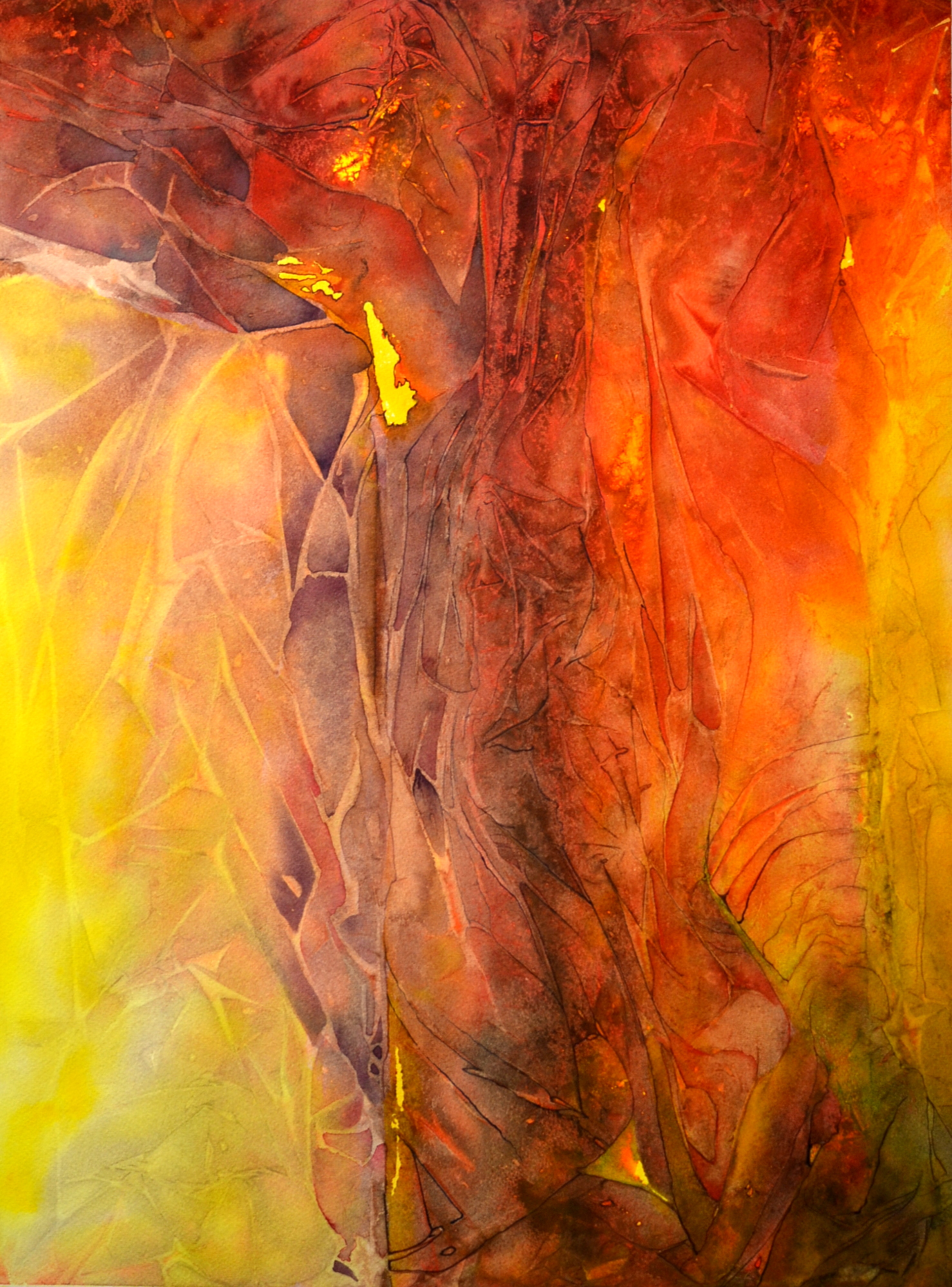 Watercolour. Ancient Embers. Size 75x57 cm. unframed. Price $380.00.JPG