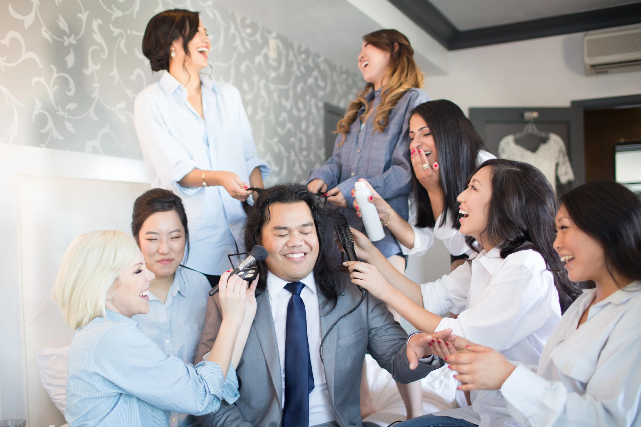 Bridal Party Getting Ready