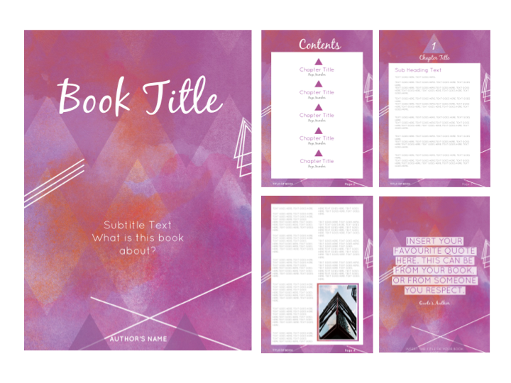 EARTH CHILD E-BOOK TEMPLATE {PINK}
