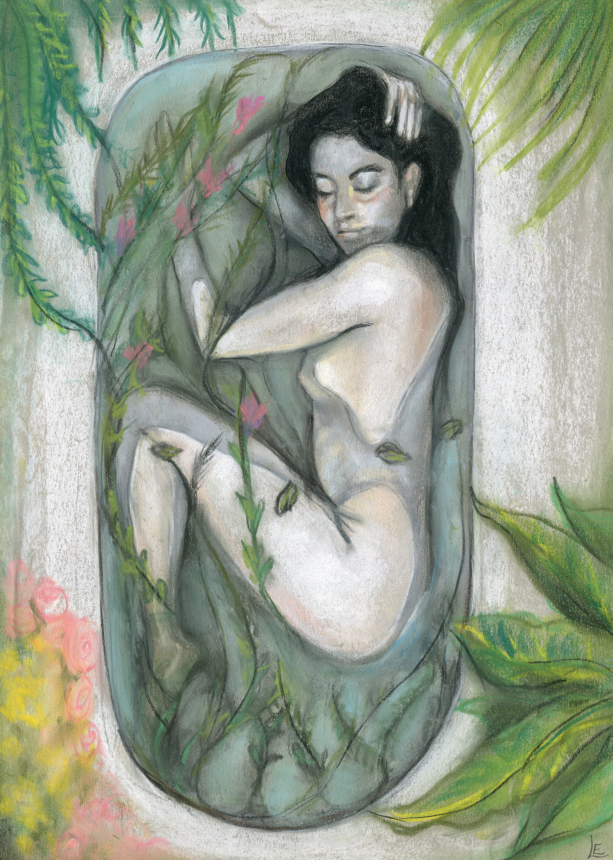 Daintree Dreaming in the Bath VI (Inspired by Ophelia)