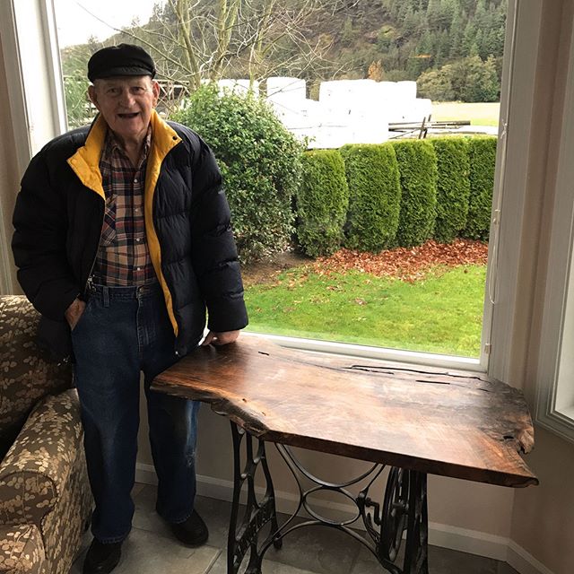 Enjoy your table, Galbraith Family! We milled up this beautiful 100+ year old English Walnut after a wind storm. The owner wanted a piece that paid homage to their tree. Hope you enjoy this for many years to come. 
#sedrowoolley #sawmilling #sawmilli