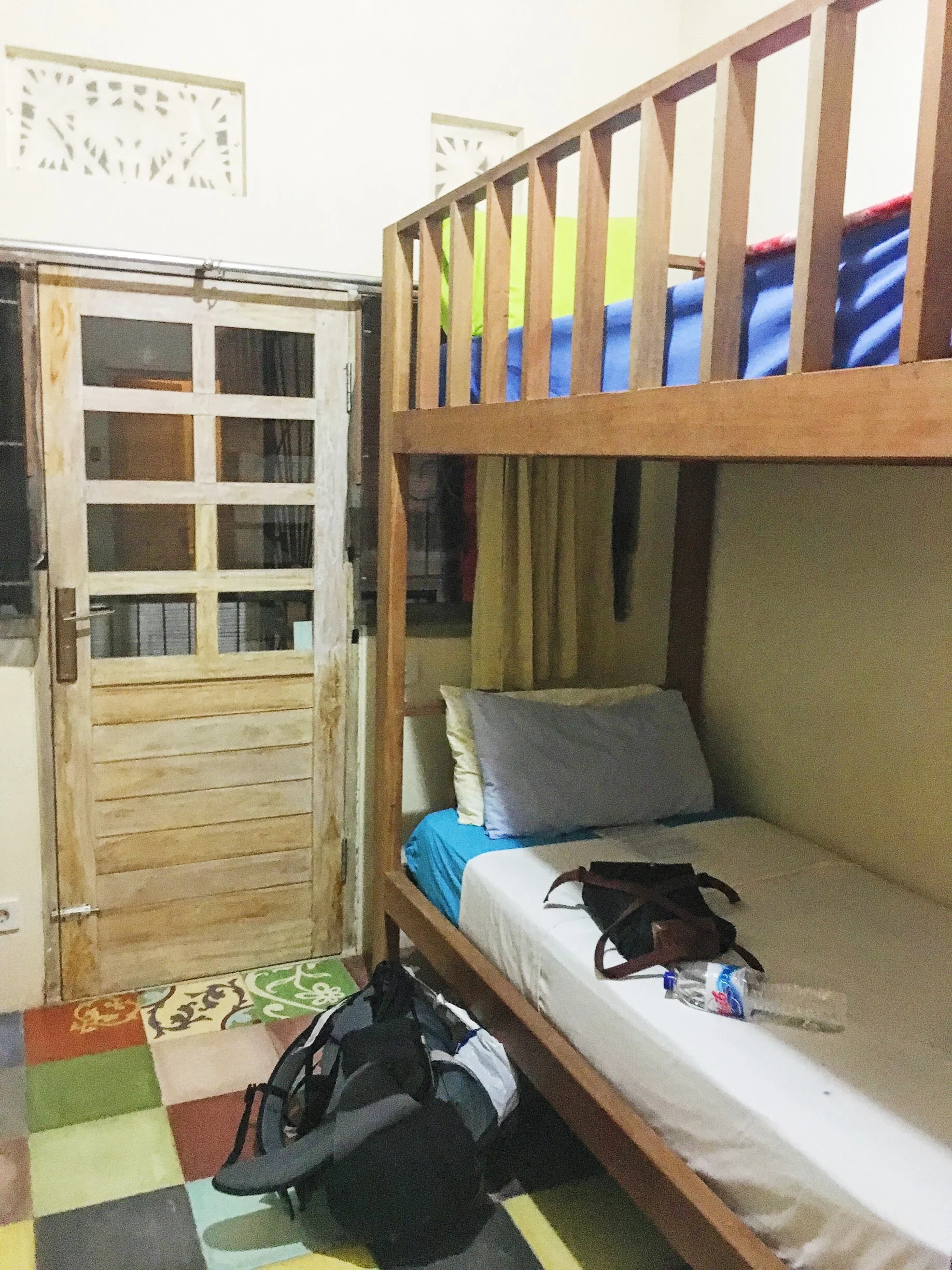 Bunk bed number 2.! FINALLY! The coveted bottom bunk is mine at last.