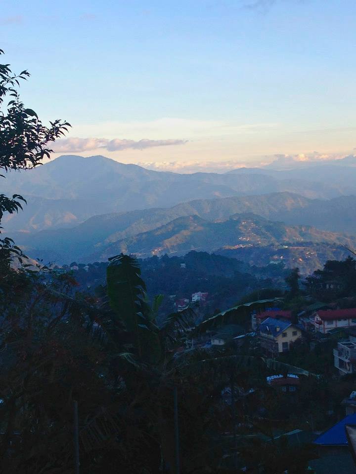 Sunset view over the mountaintops in Baguio, Benguet Province - Luzon, Philippines