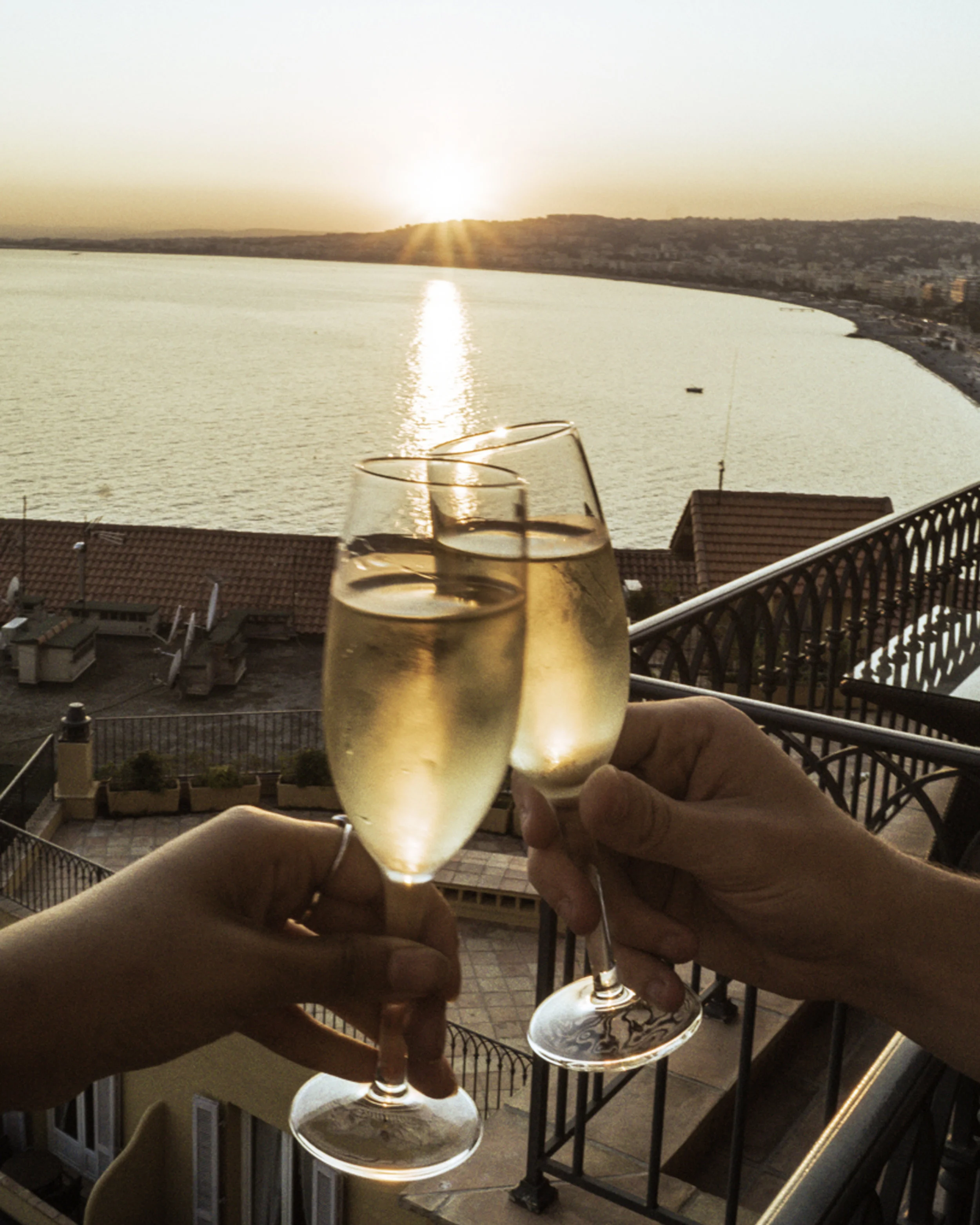 Cheers to Wine on the Balcony - Hotel La Perouse - Superior Full Sea View - Nice, France - illumelation.jpg
