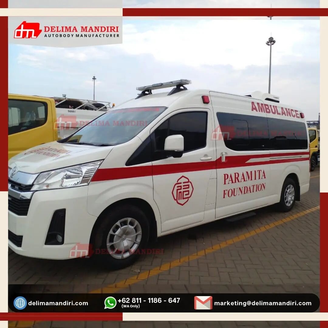 Ambulance Mini Icu by Delima Mandiri.

Dapatkan informasi lengkap untuk spesifikasi kendaraan dengan desain sesuai kebutuhan anda.
Info lebih lanjut dapat menghubungi kami : 
Telp : 0251 - 8324842
WA : 0811 1186 647
Email : marketing@delimamandiri.co