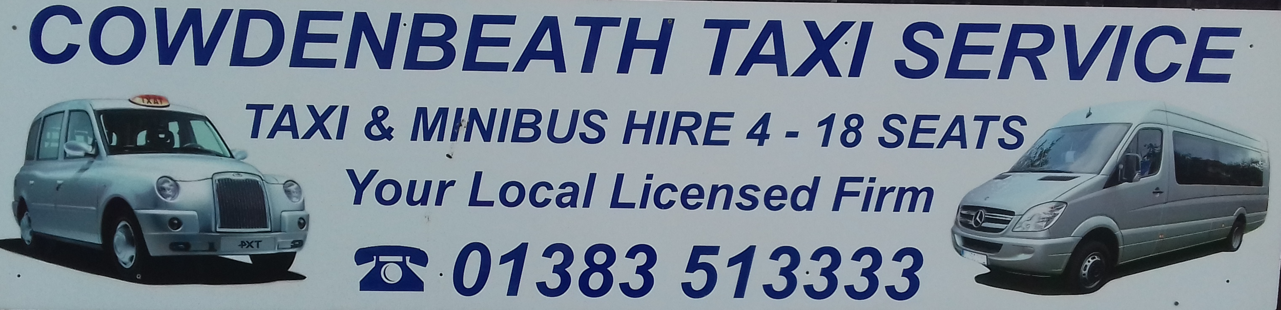 Cowdenbeath Taxi's Woodend Cowdenbeath Fife 01383 513333