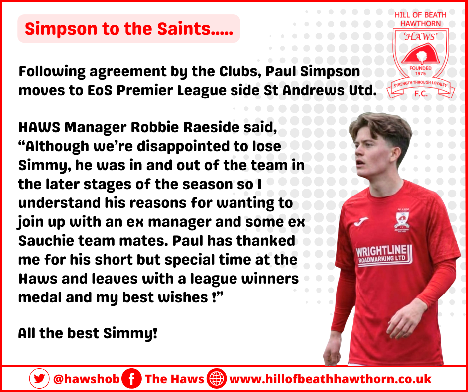 Player Departure - Paul Simpson