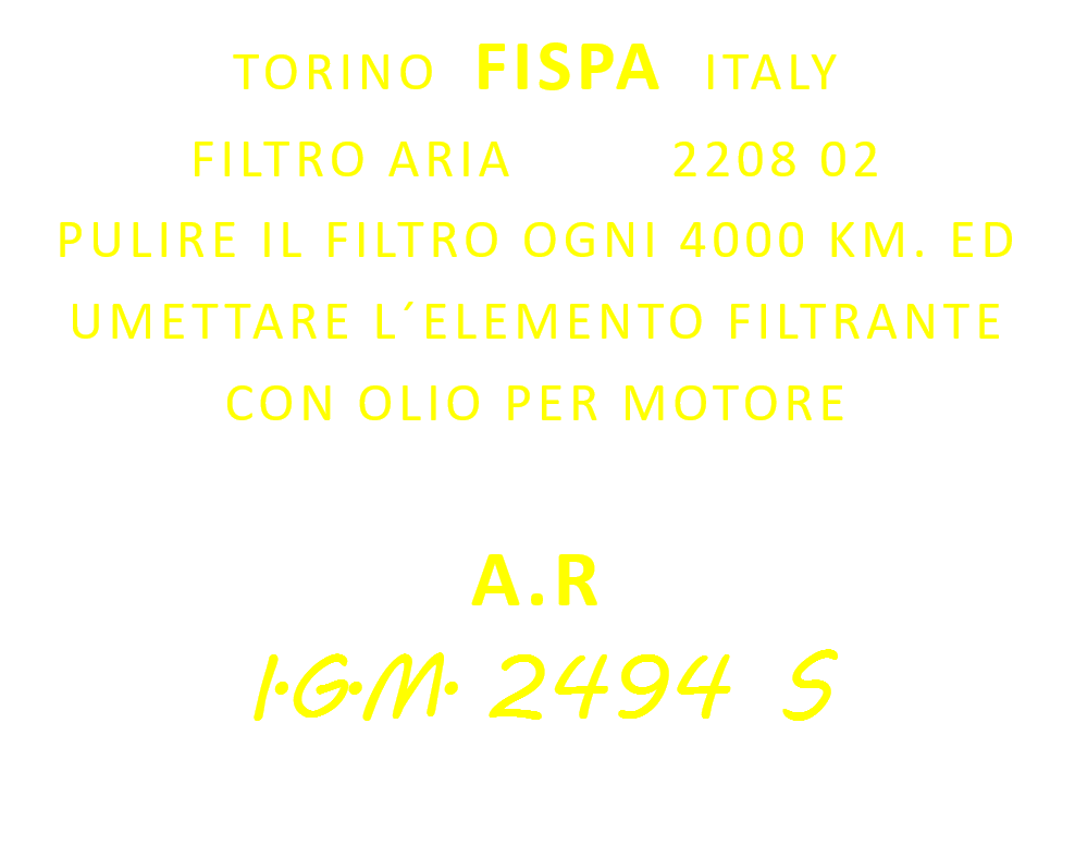 Aufkleber Alfa Romeo - Luftfilter