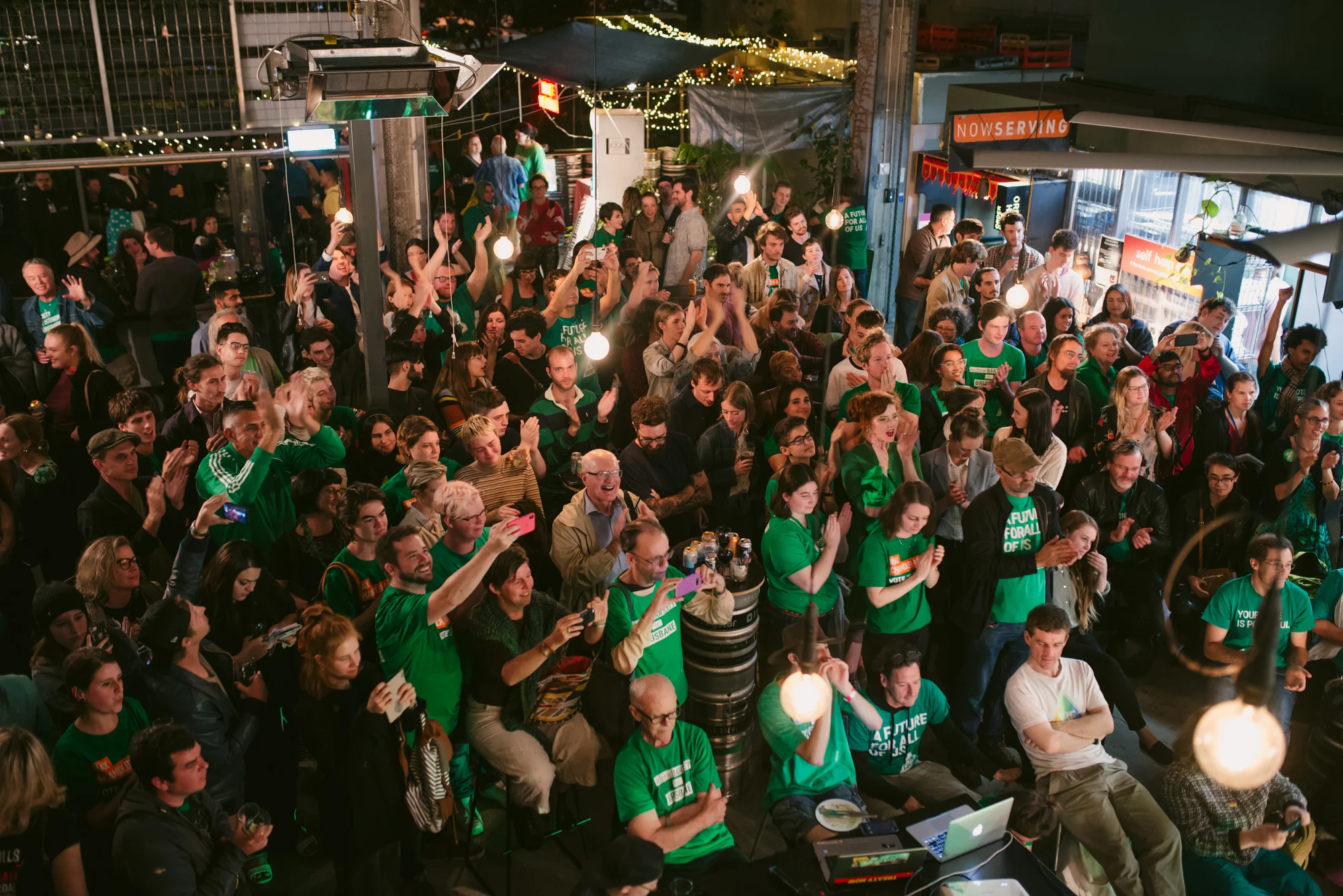 Federal Election night 2019 with the QLD Greens