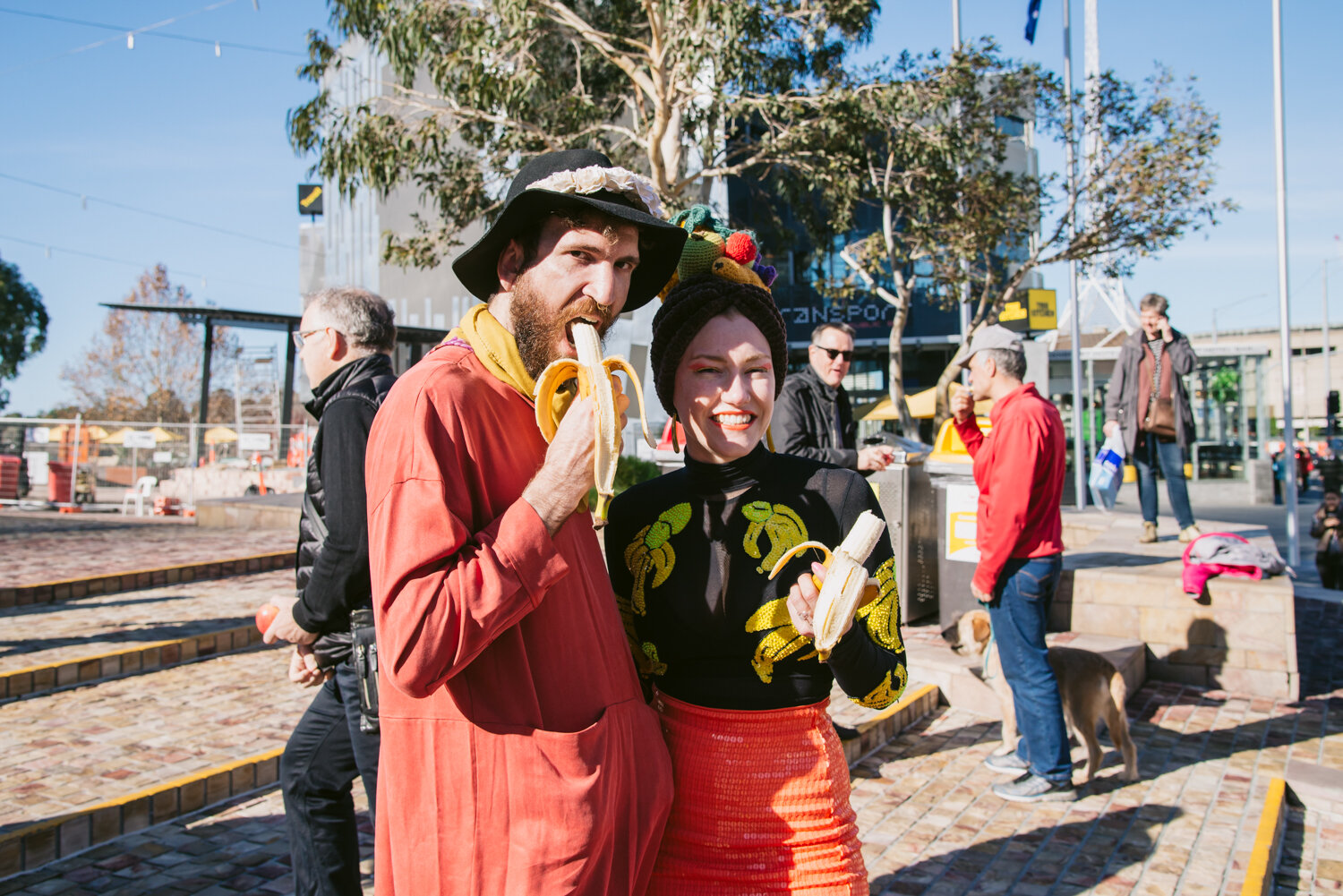 Episode 10 centred around the idea of 'Serious Play', shown by staging a protest of the then in-development Apple Store in Federation Square. 