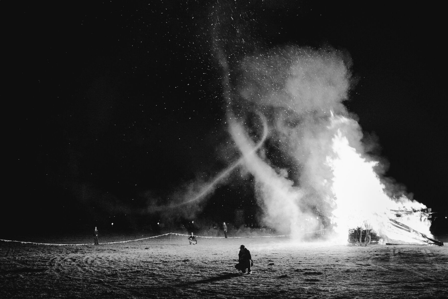  Effigy burn night at Modifyre - QLD + Northern NSW regional Burning Man event, 2018 