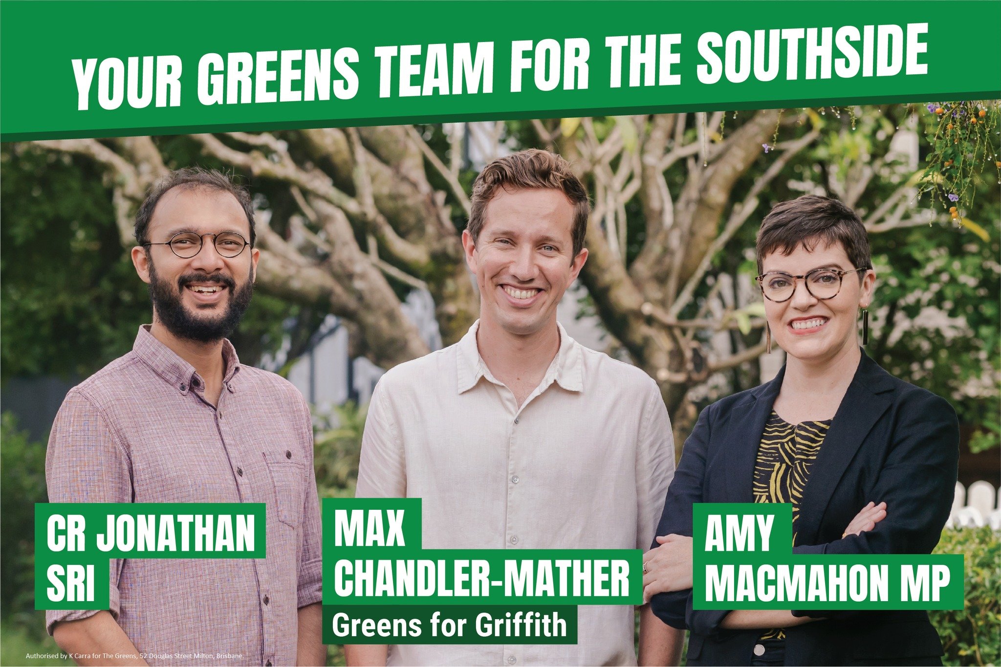  Shot for the Greens in the 2022 Federal Election campaign. 