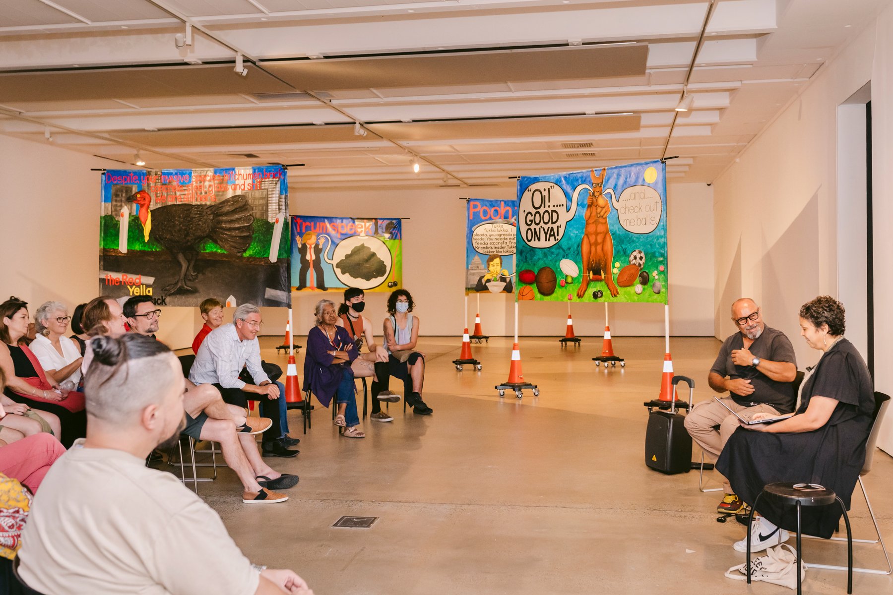 Gordon Hookey artist talk, IMA