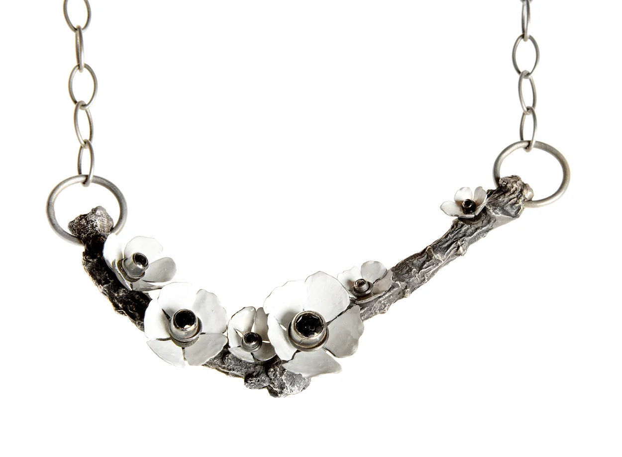 White Sakura Necklace