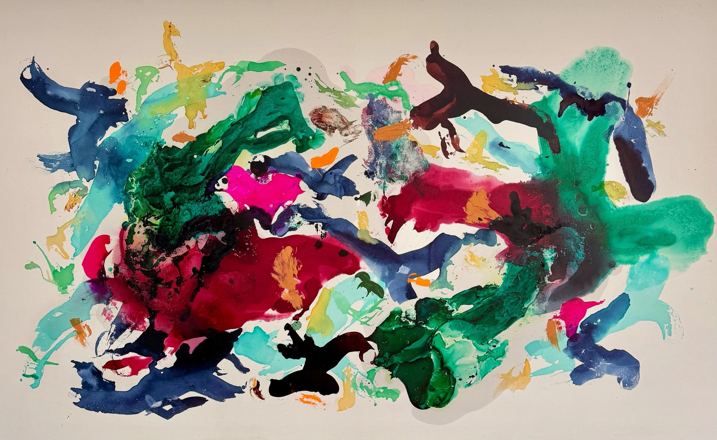 Nubes de colores  130x80