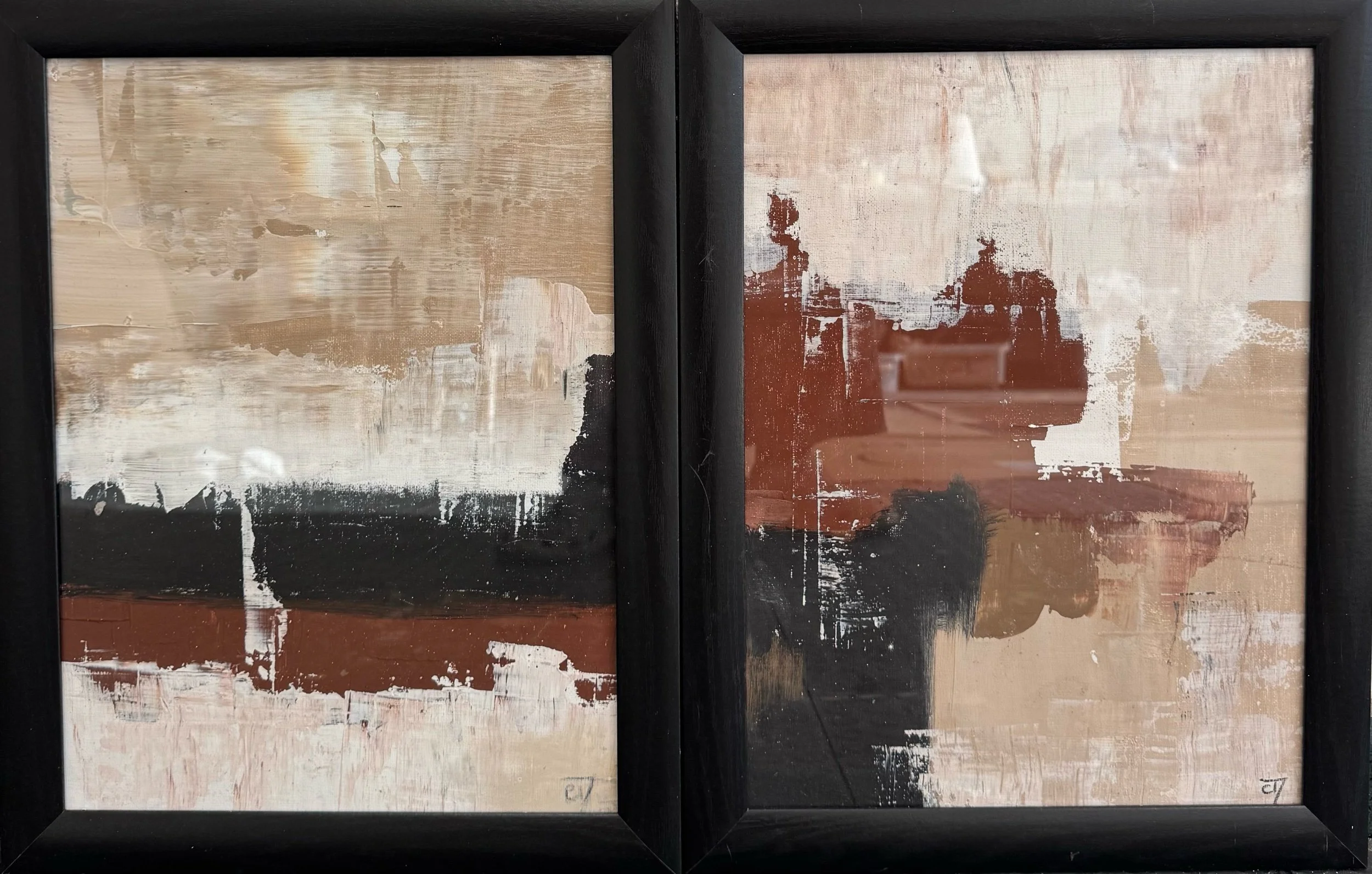 Cuando nadie nos ve  (díptico)  70x45