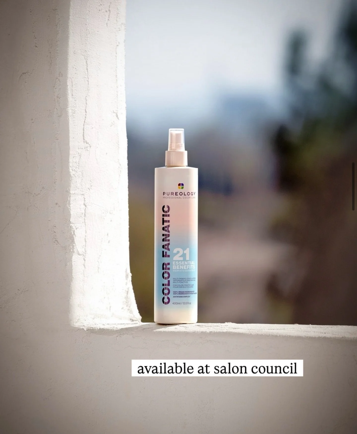 🍂✨ Fall hair care essential alert! ✨🍂
Pureology&rsquo;s Color Fanatic Leave-In Spray is your go-to this season &mdash; protecting, smoothing, and adding shine while keeping your color vibrant all fall long. 💆&zwj;♀️🌟

Available now at Salon Counc